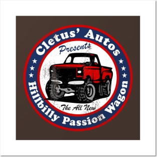 Funny Off Road 4X4 Driver - Cletus' Autos Posters and Art